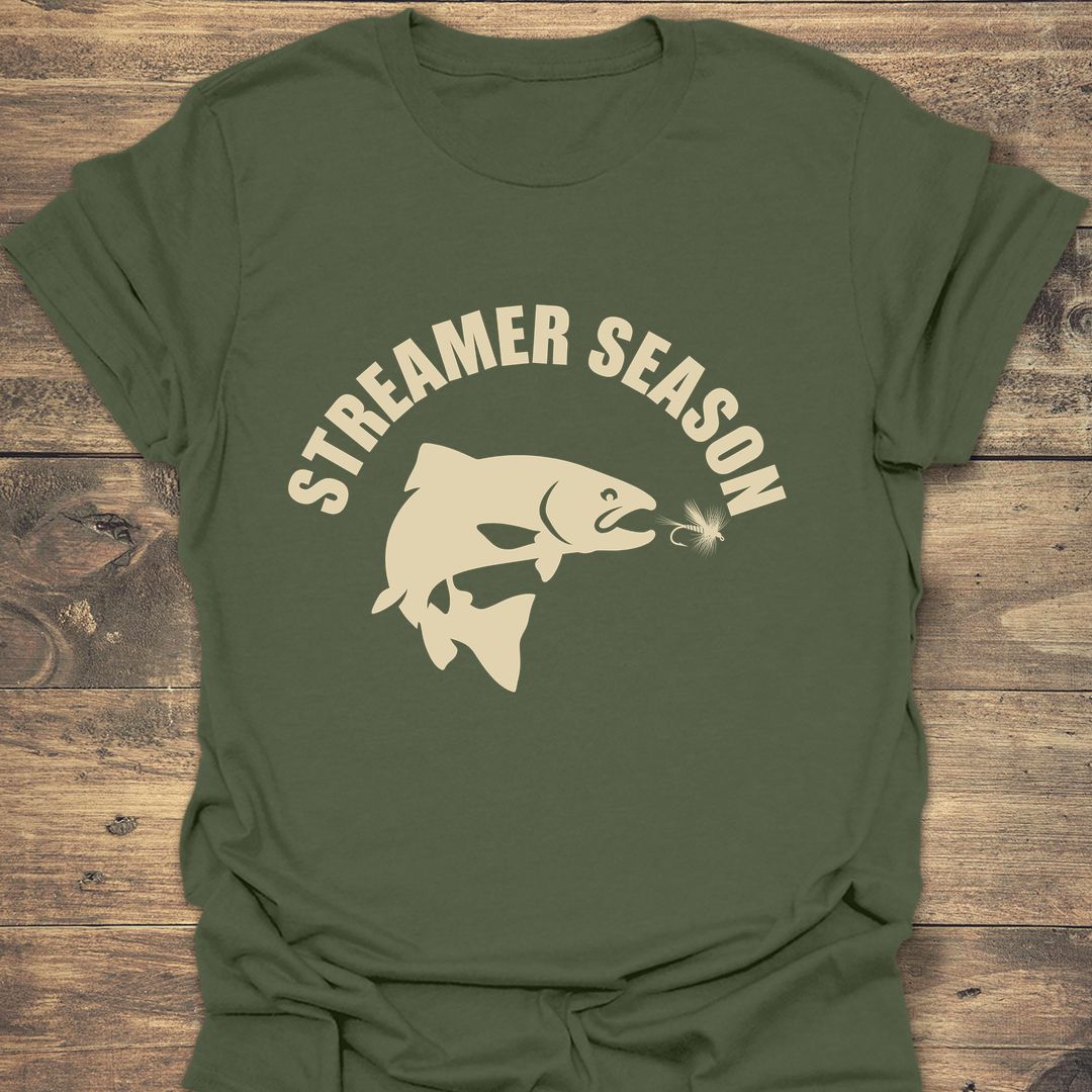 Streamer Season - Military Green t-shirt