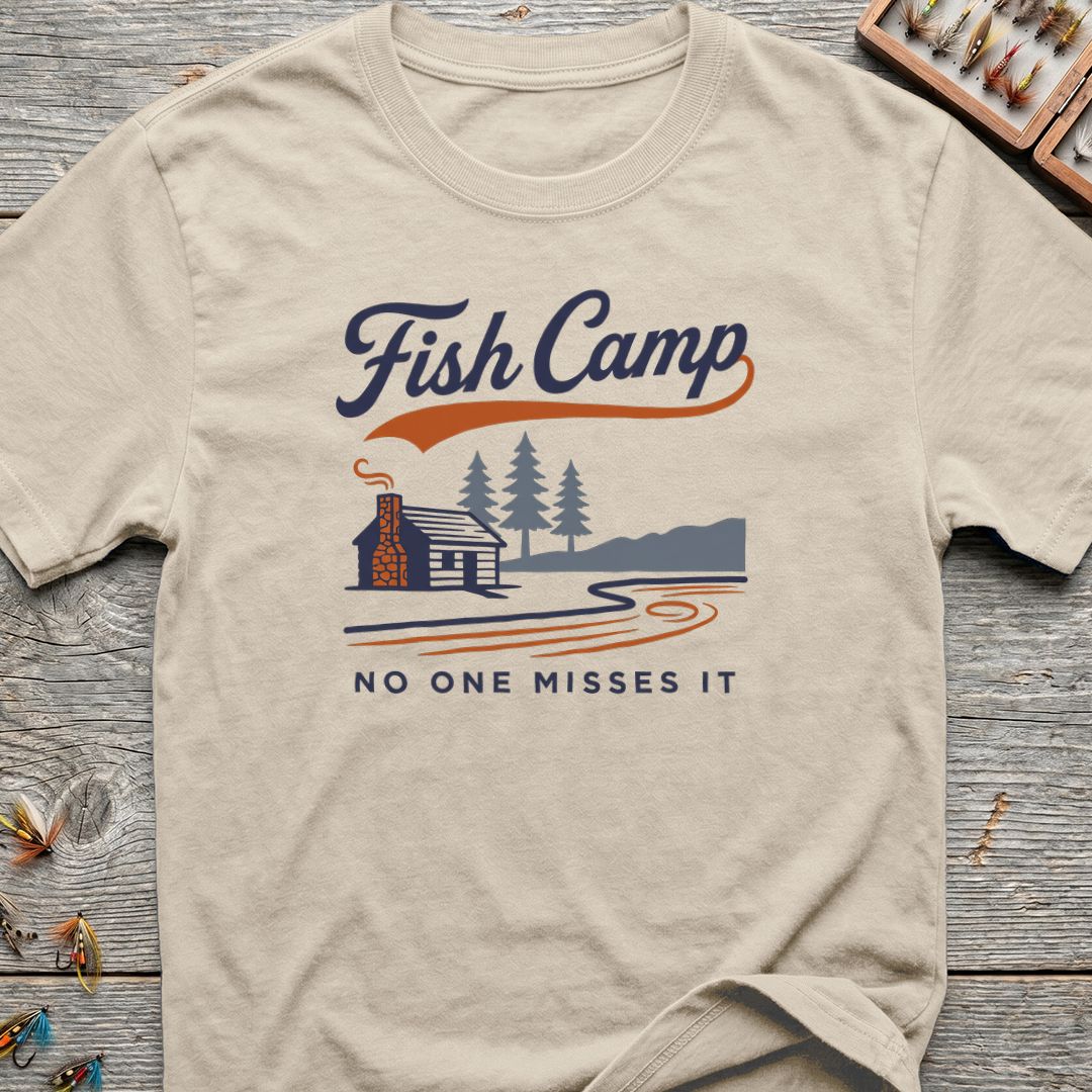 Fish Camp No One Misses - Natural t-shirt