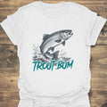 Trout Bum - White t-shirt
