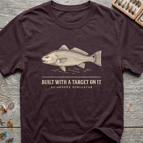 Built With A Target On - Dark Chocolate t-shirt