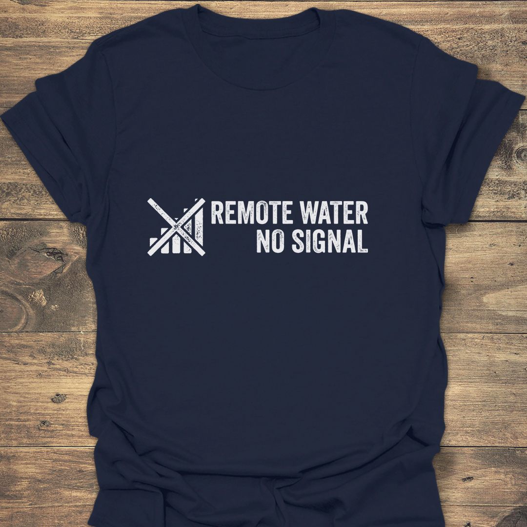 Remote Water No Signal - Navy t-shirt