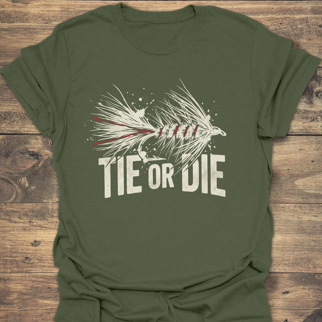 Tie Or Die - Military Green t-shirt