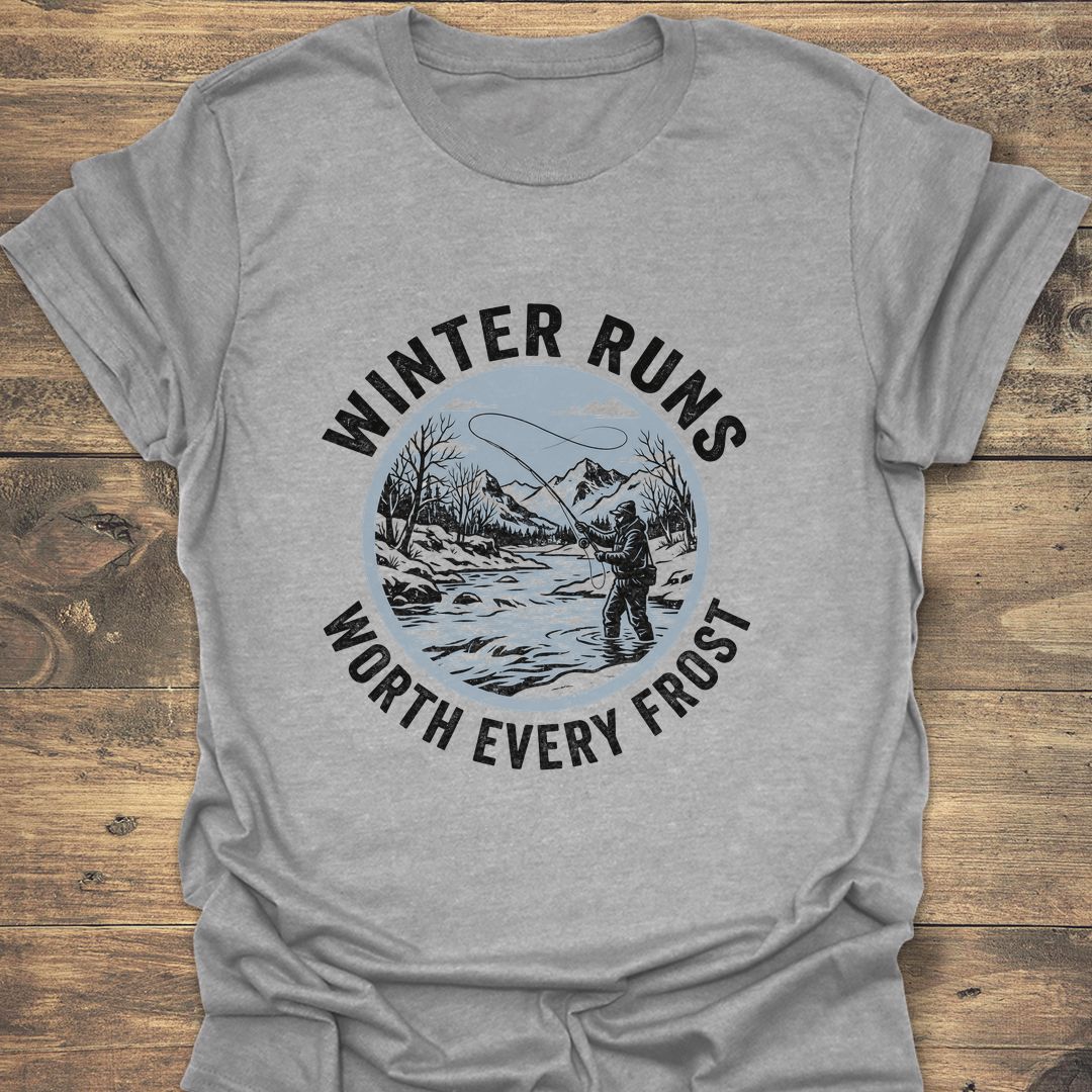 Winter Runs Worth Every Frost - Sport Grey t-shirt