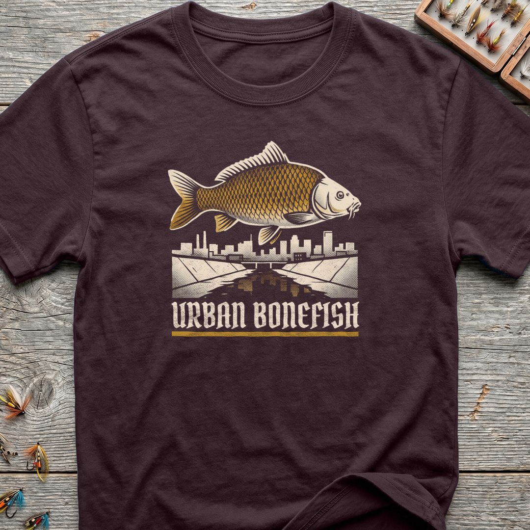 Urban Bonefish Carp - Dark Chocolate t-shirt