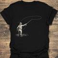 Wading Angler Casting Loop - Black t-shirt