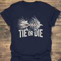 Tie Or Die - Navy t-shirt