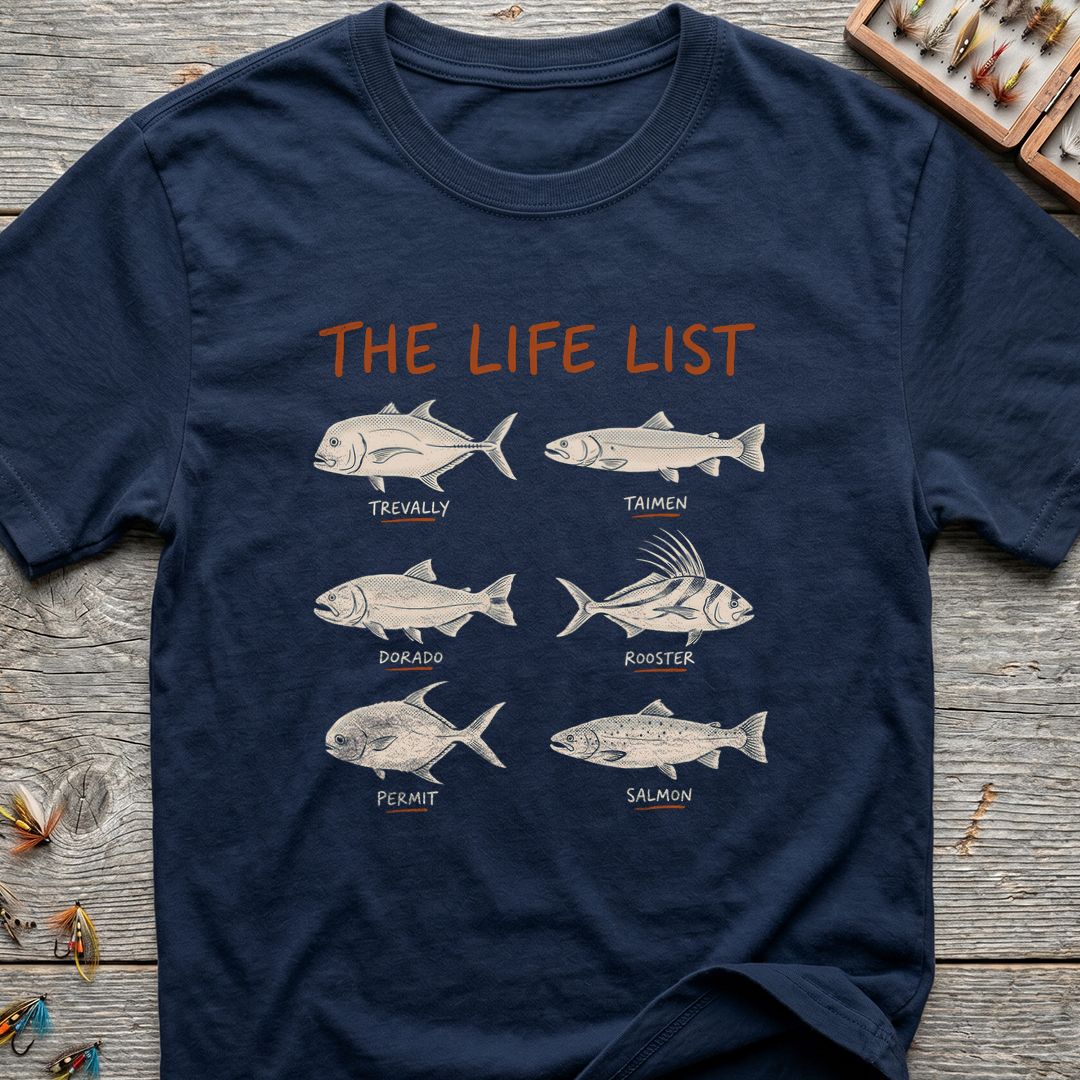 The Life List - Navy t-shirt