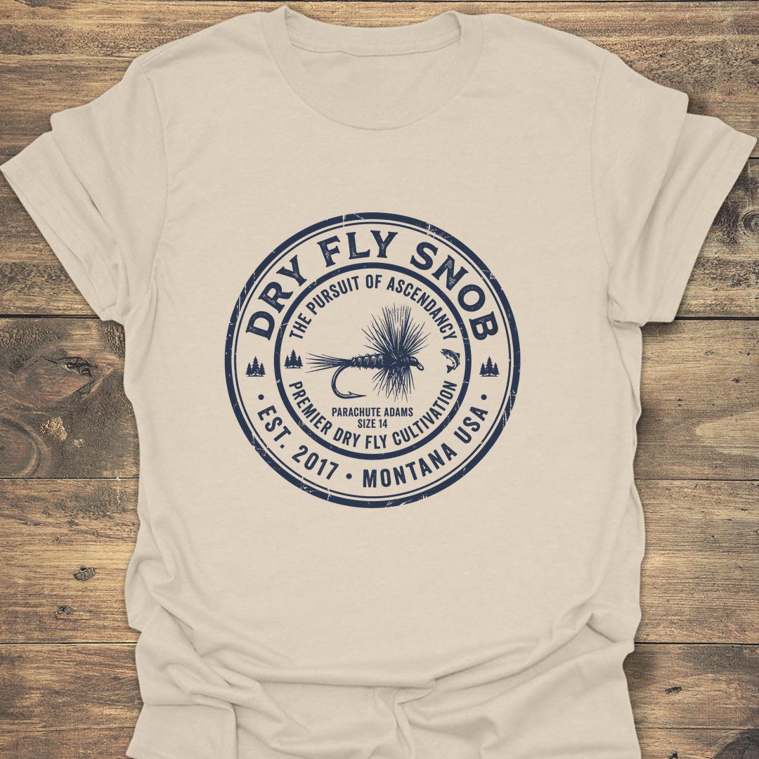 Dry Fly Snob Parachute Adams - Natural t-shirt
