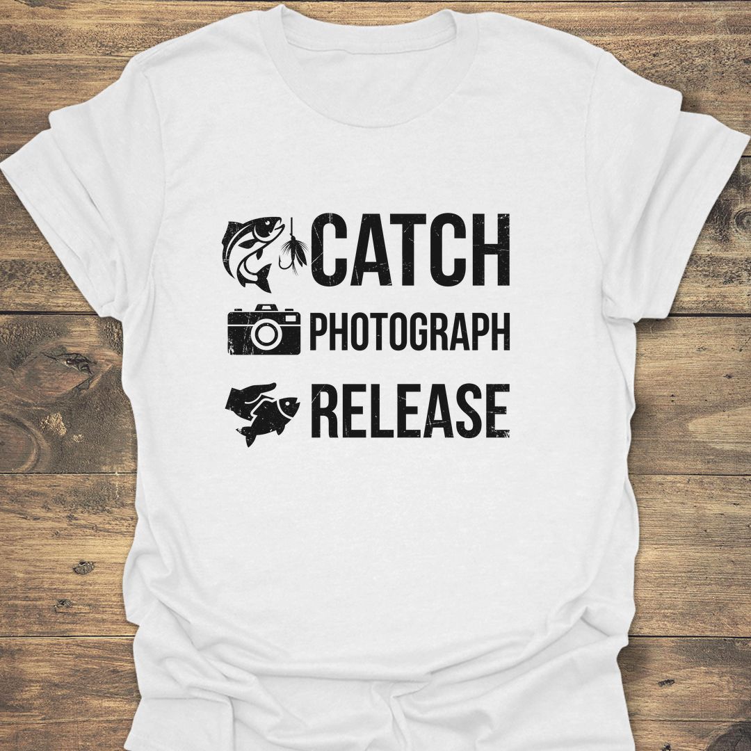 Catch Photograph Release - White t-shirt