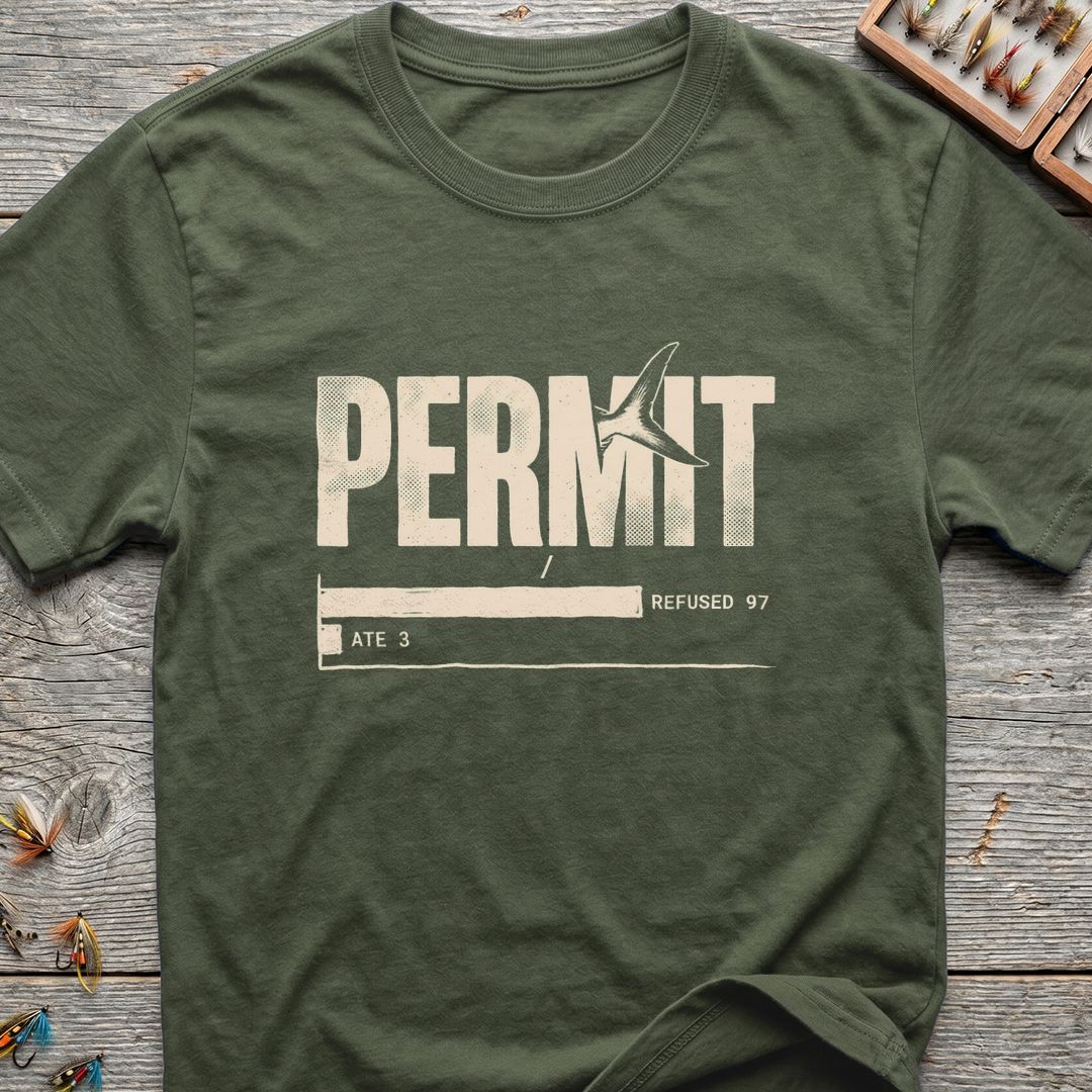 Permit Refused 97 Ate 3 - Military Green t-shirt