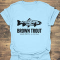 Brown Trout Salmo Trutta - Light Blue t-shirt
