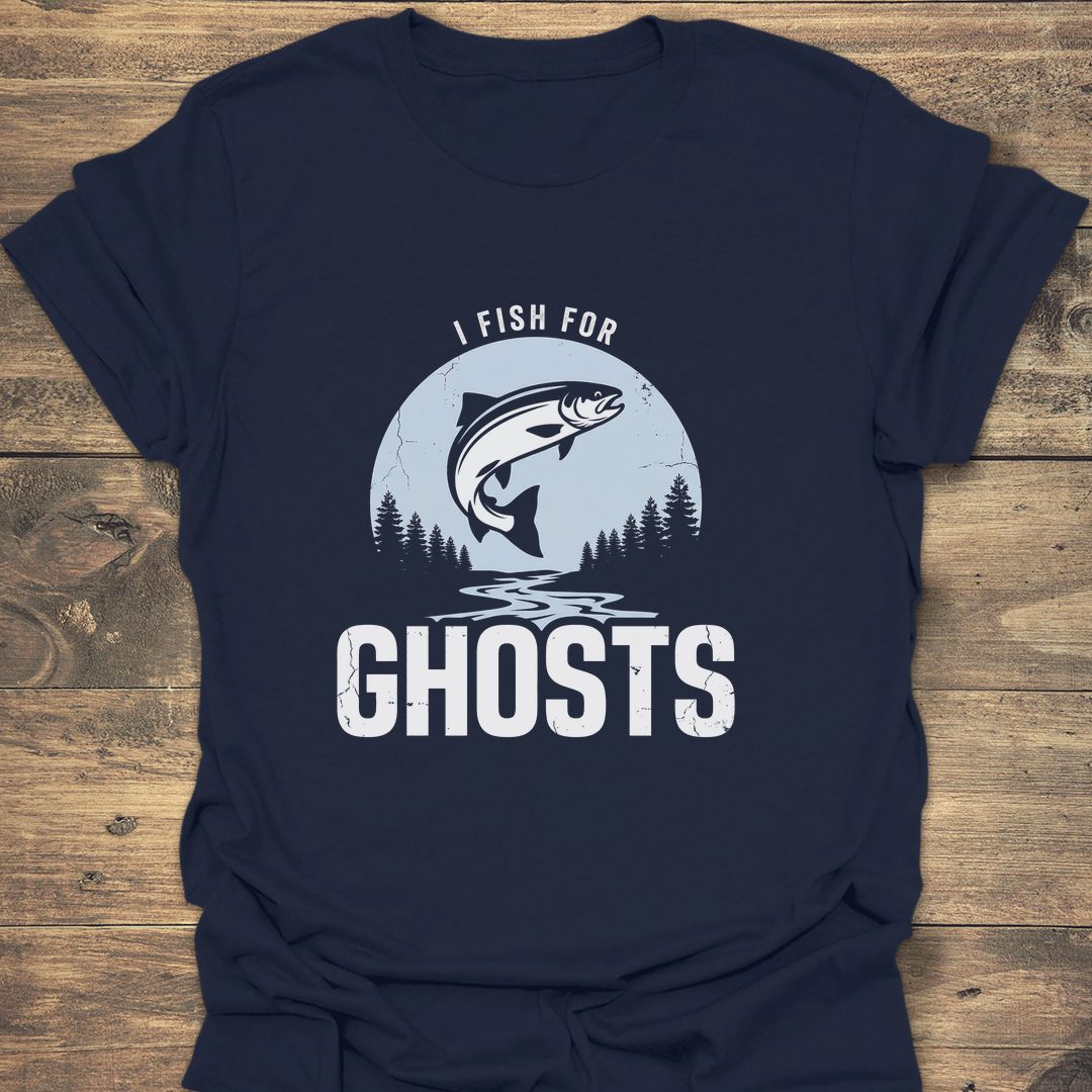 I Fish For Ghosts - Navy t-shirt