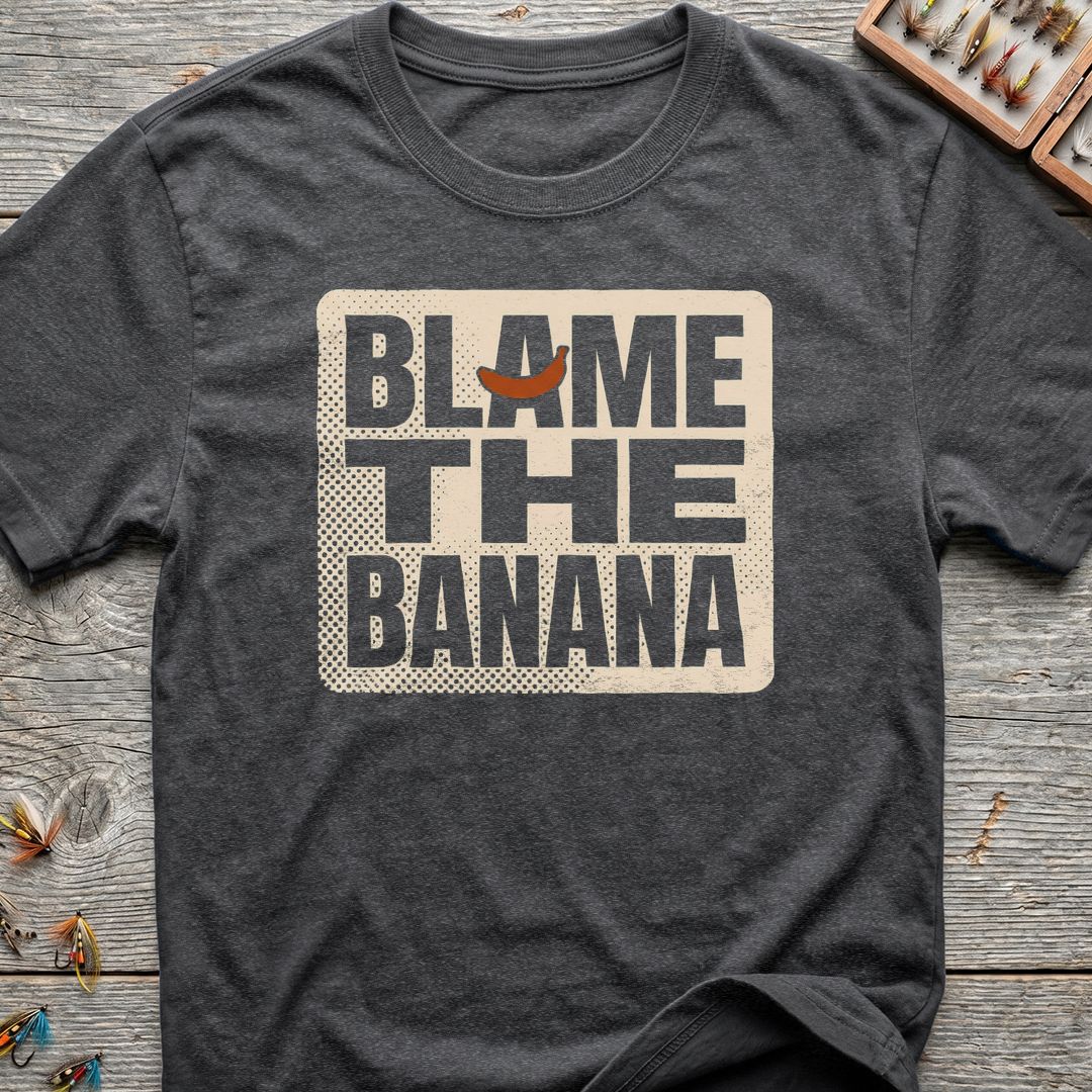 Blame The Banana - Dark Heather t-shirt