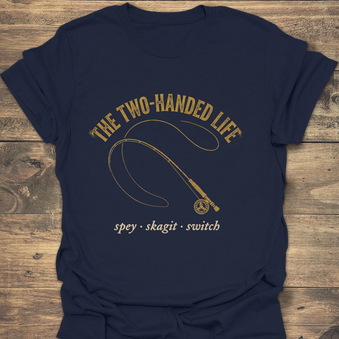 The Two-Handed Life - Navy t-shirt