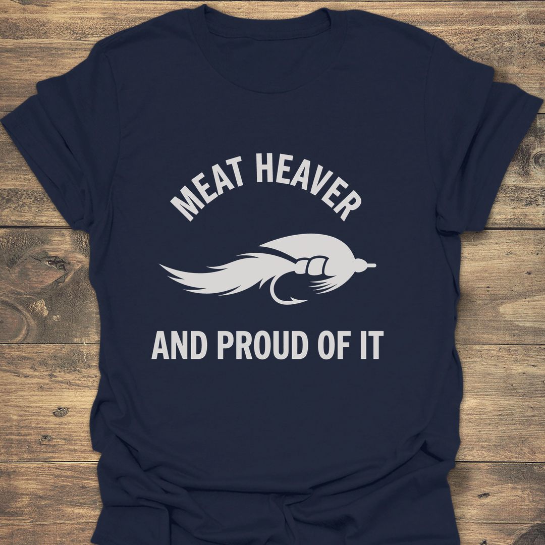 Meat Heaver And Proud Of - Navy t-shirt