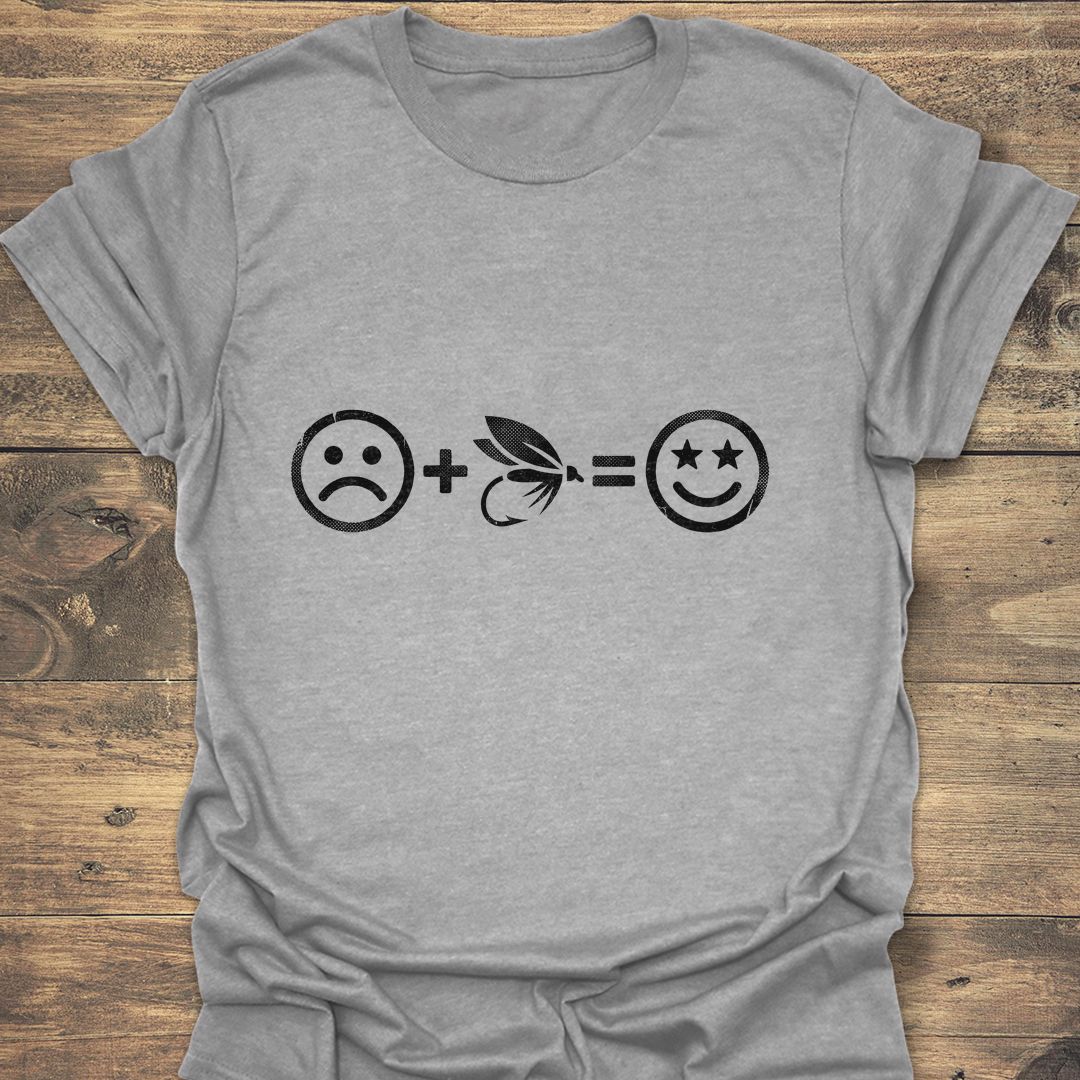 Sad Plus Fly Equals Happy - Sport Grey t-shirt
