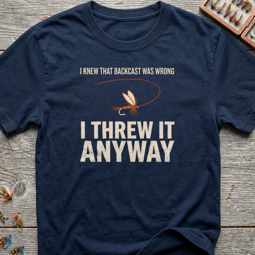 I Threw It Anyway - Navy t-shirt