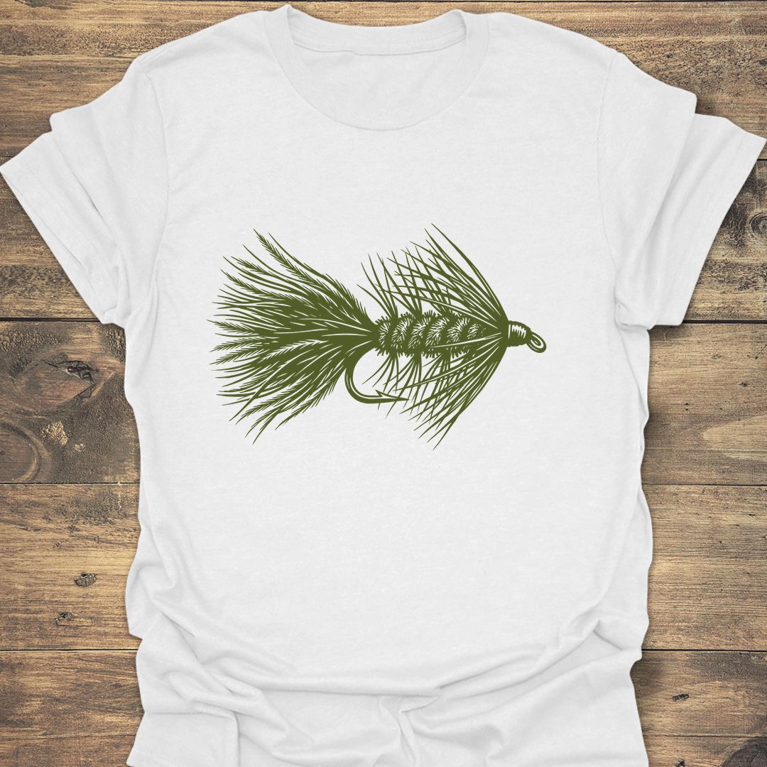 Woolly Bugger Streamer - White t-shirt