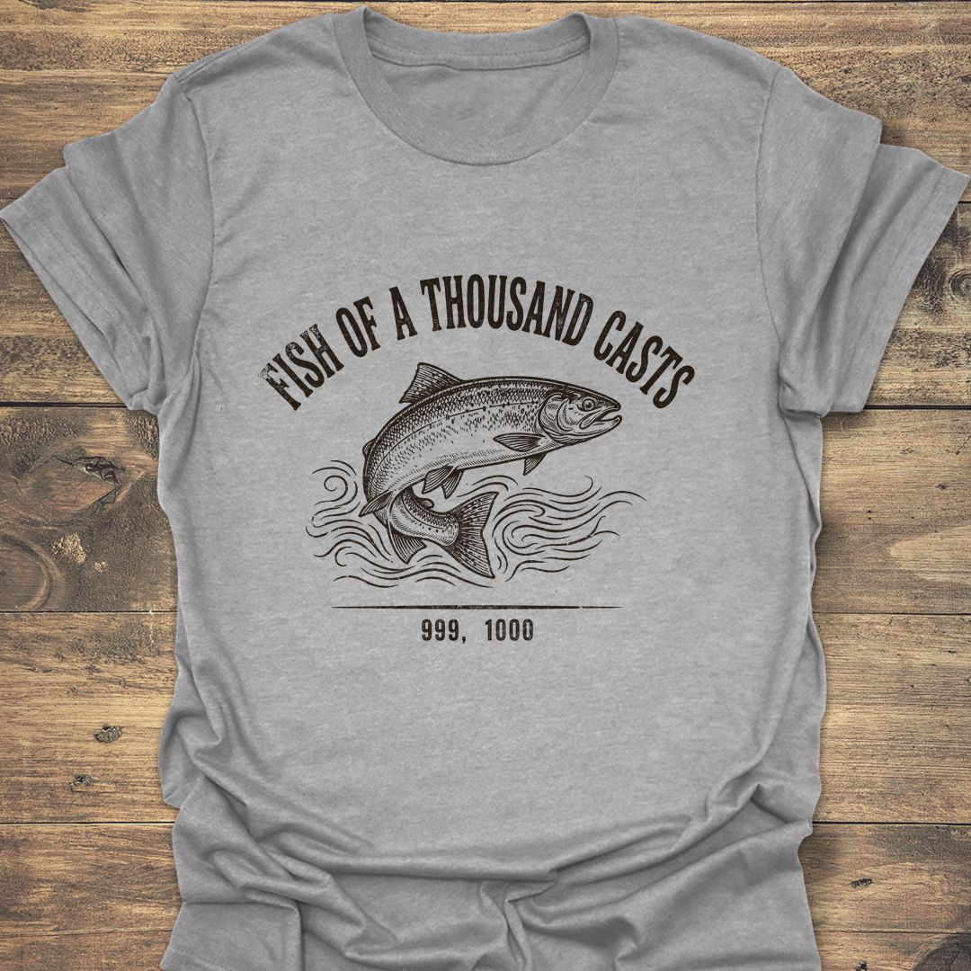 Fish Of A Thousand Casts - Sport Grey t-shirt
