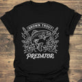 Brown Trout Wild Native Predator - Black t-shirt