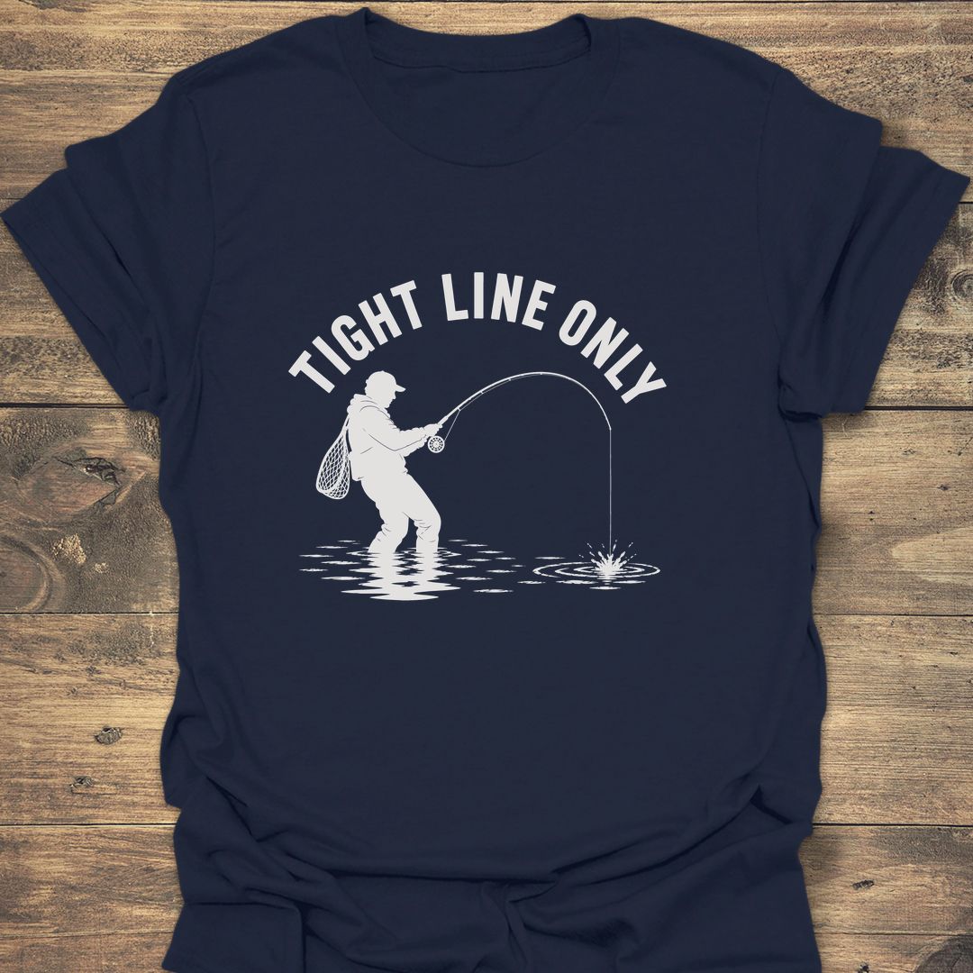 Tight Line Only - Navy t-shirt