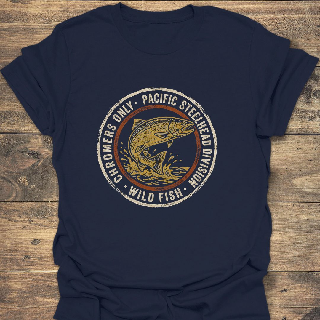 Pacific Steelhead Chromers Division - Navy t-shirt