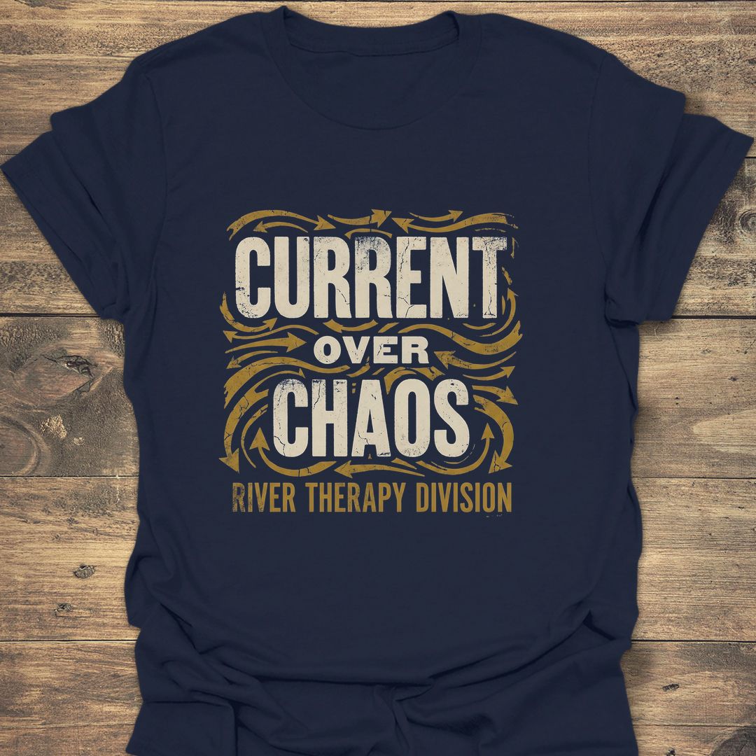 Current Over Chaos - Navy t-shirt