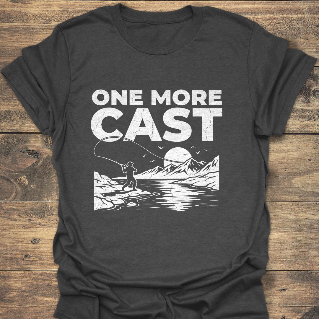One More Cast - Dark Heather t-shirt