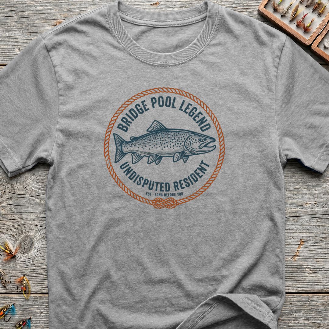Bridge Pool Legend Trout - Sport Grey t-shirt