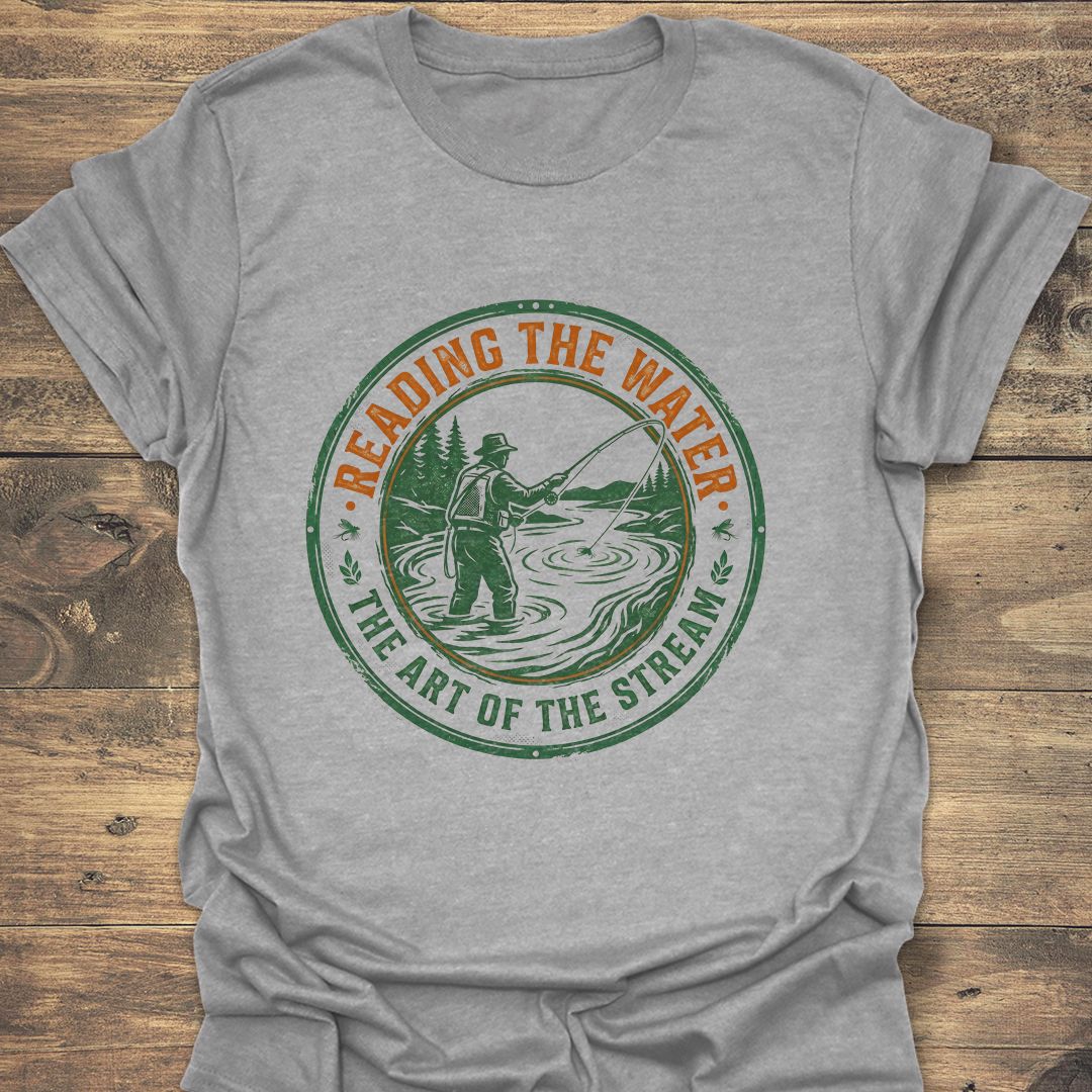 Reading The Water - Sport Grey t-shirt