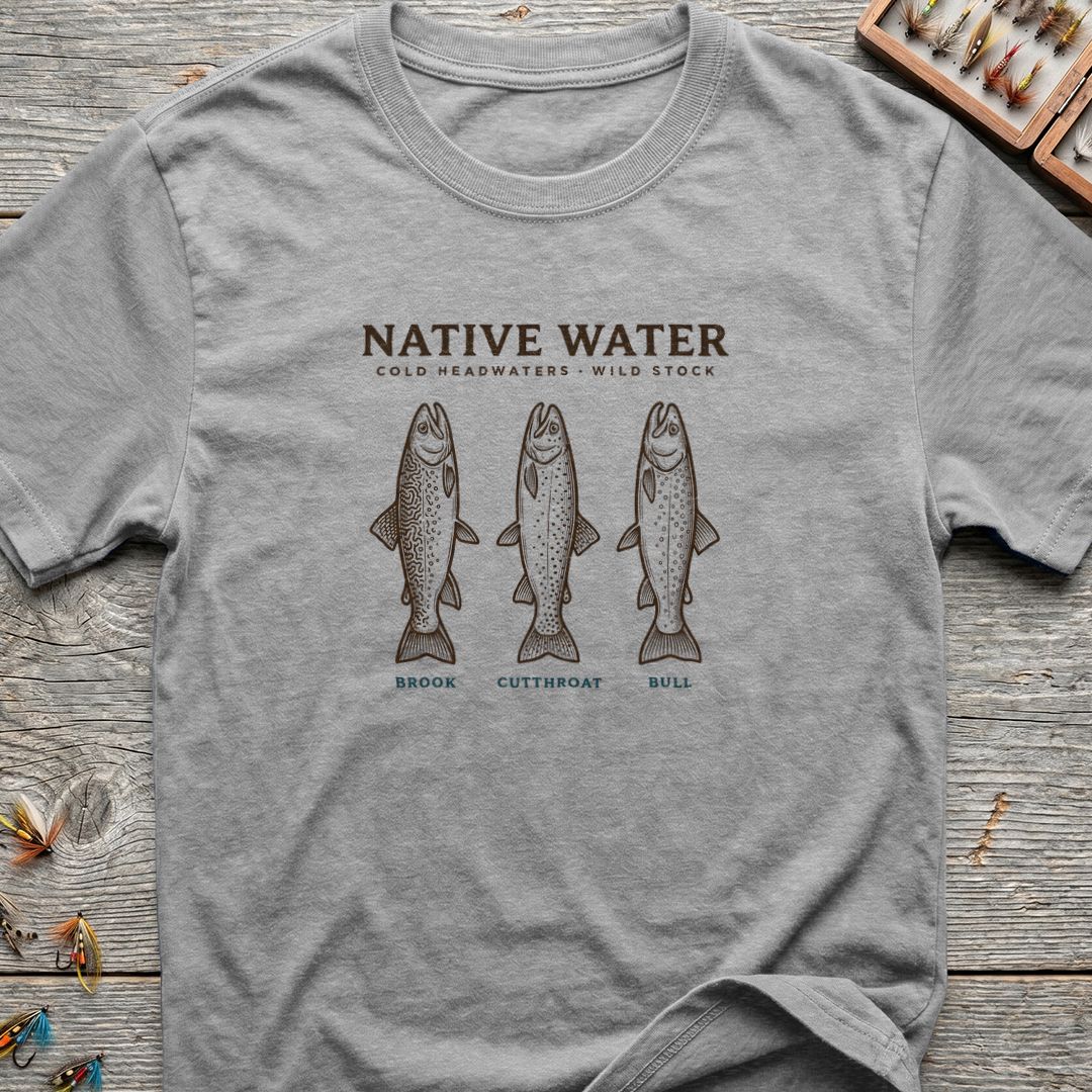 Native Water Wild Trout - Sport Grey t-shirt