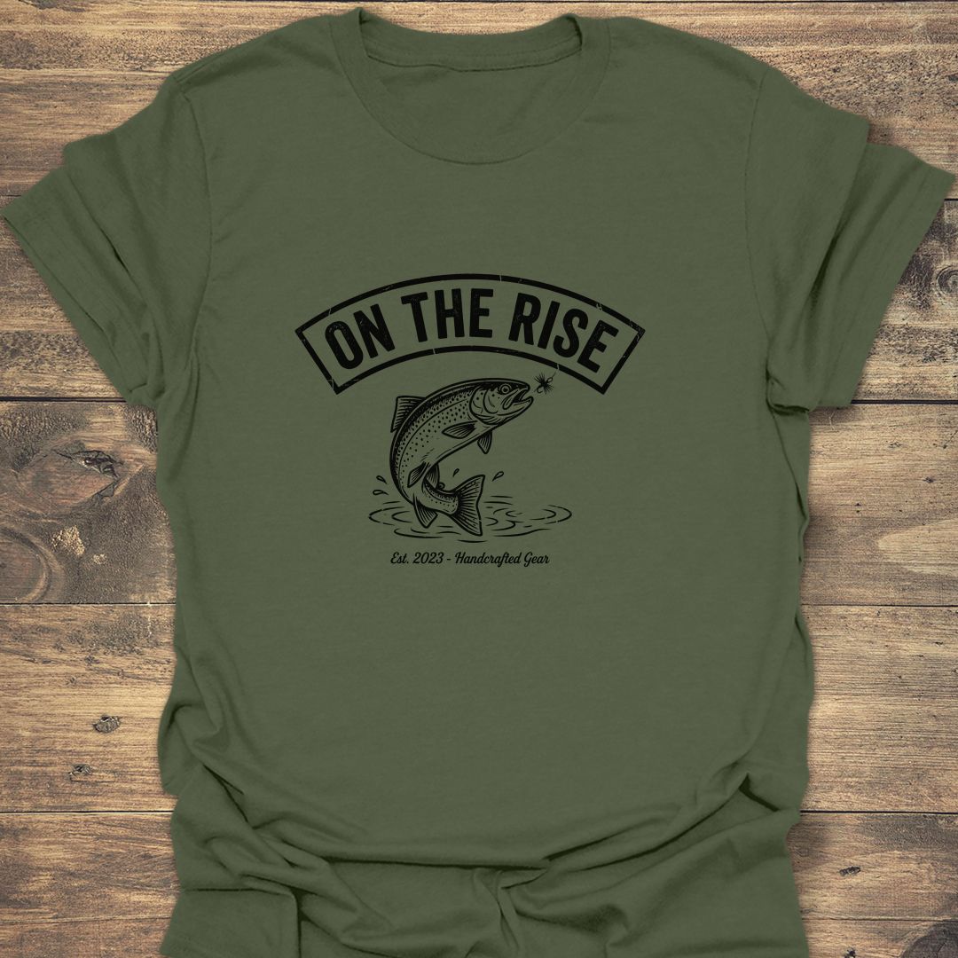 On The Rise Trout - Military Green t-shirt