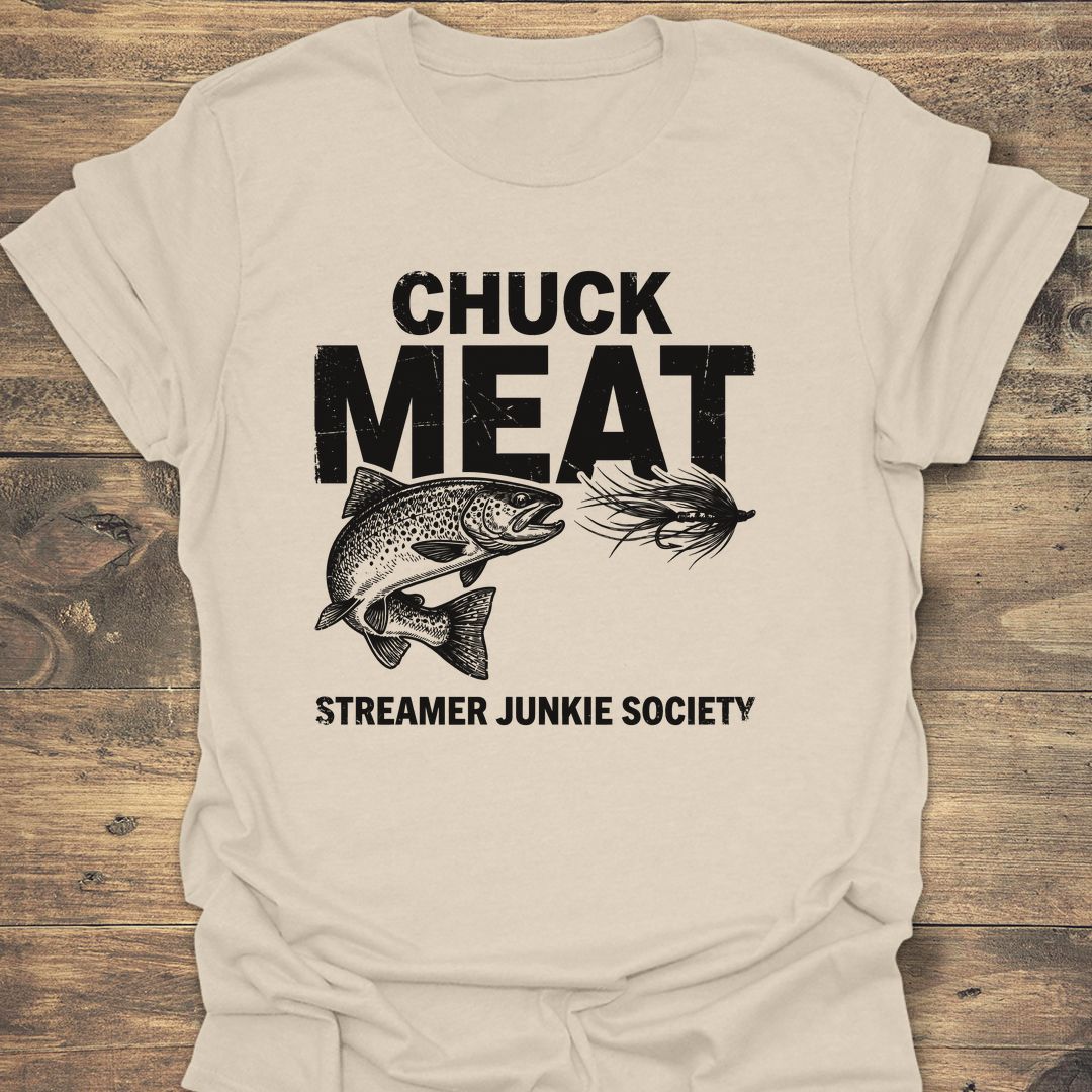 Chuck Meat Streamer Junkie - Natural t-shirt