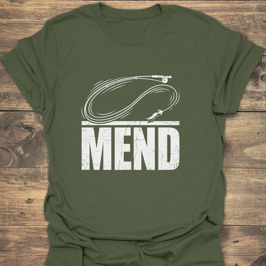 Mend the Line - Military Green t-shirt