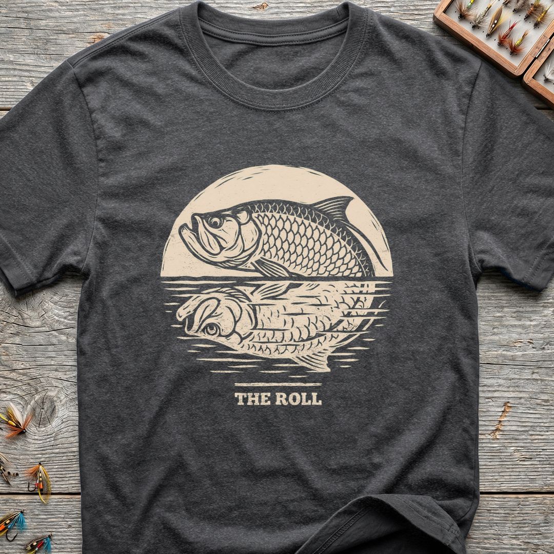 The Roll Tarpon - Dark Heather t-shirt