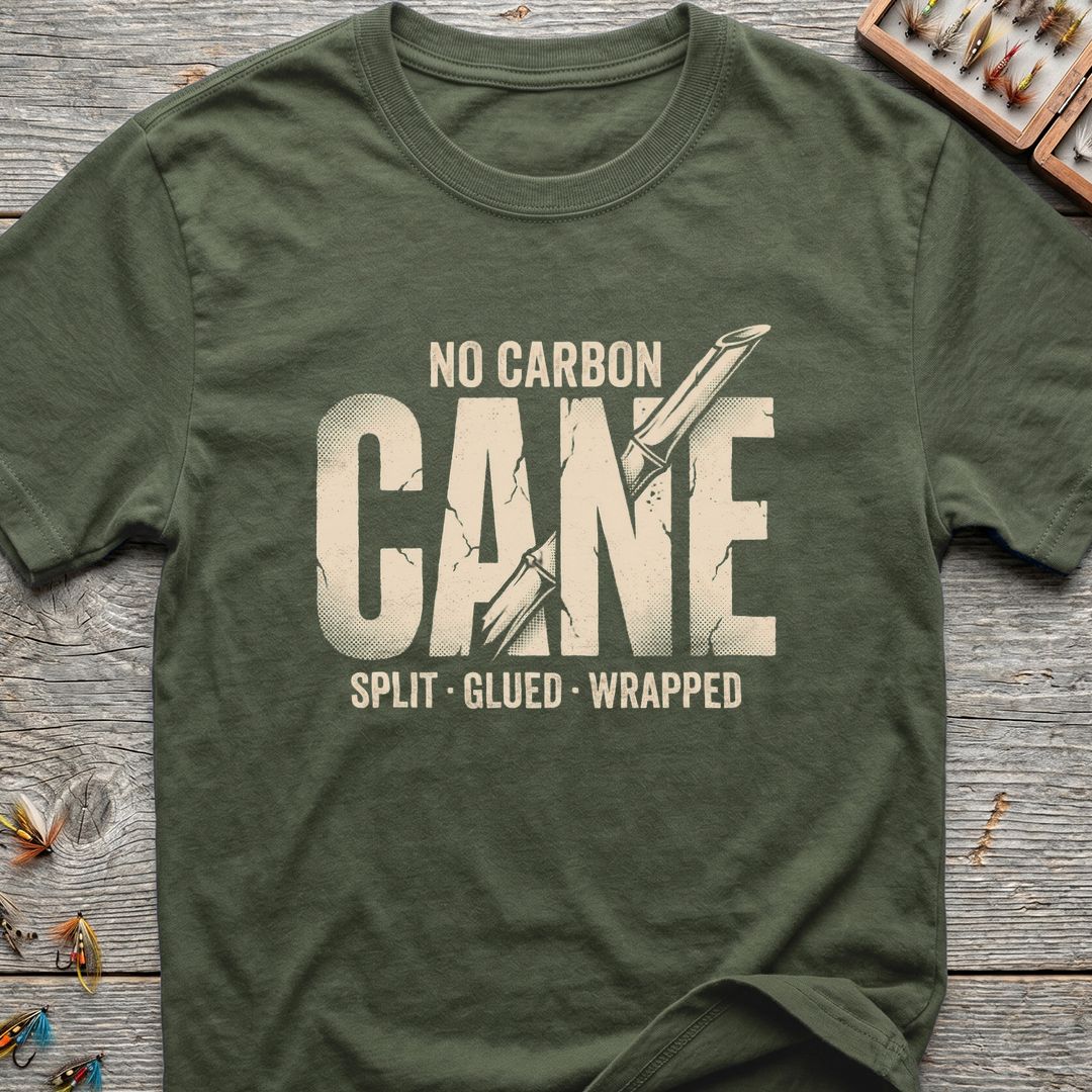 No Carbon Cane - Military Green t-shirt
