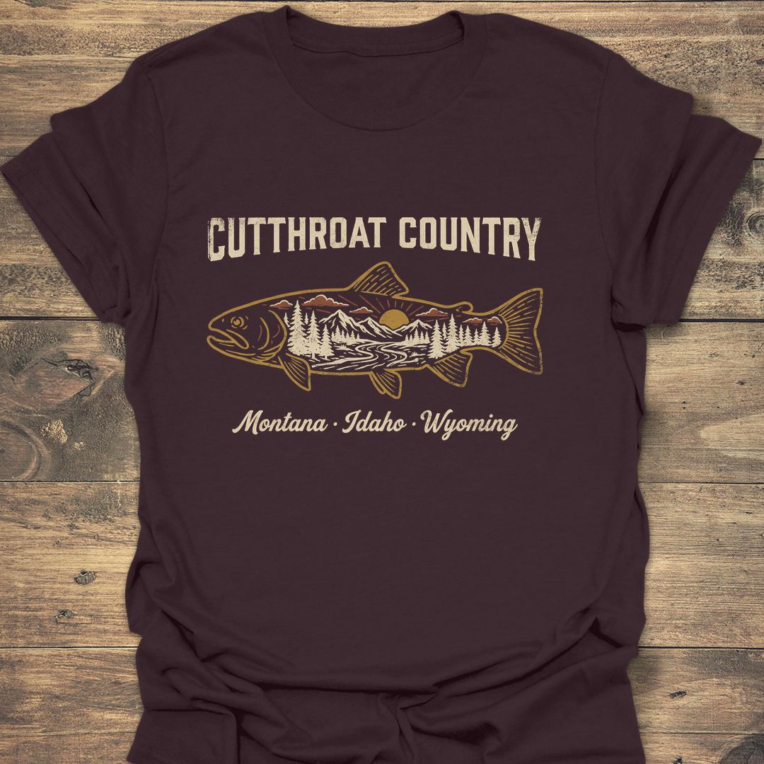 Cutthroat Country - Dark Chocolate t-shirt