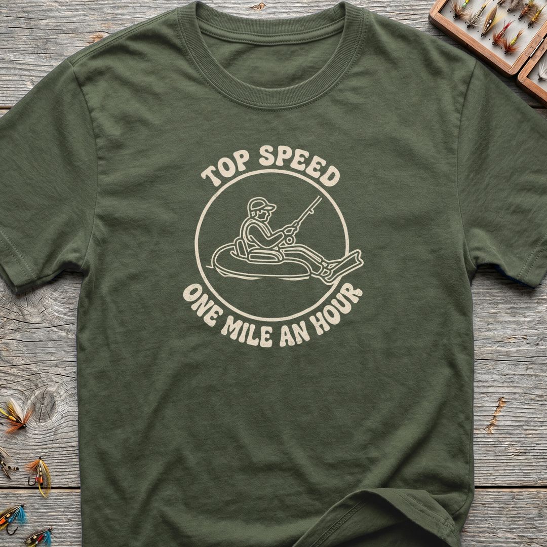 Top Speed One Mile An - Military Green t-shirt