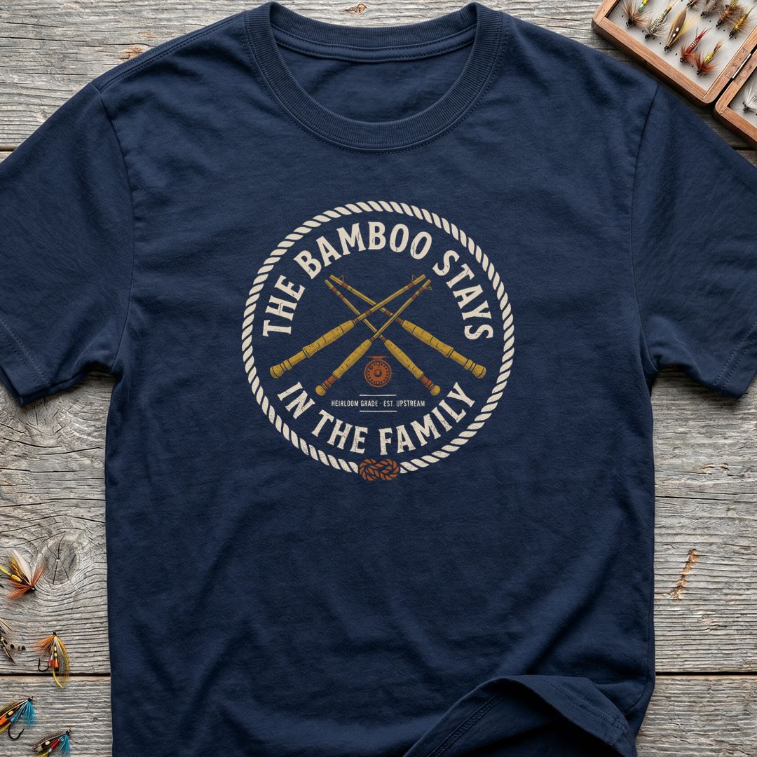 Bamboo Stays In The Family - Navy t-shirt