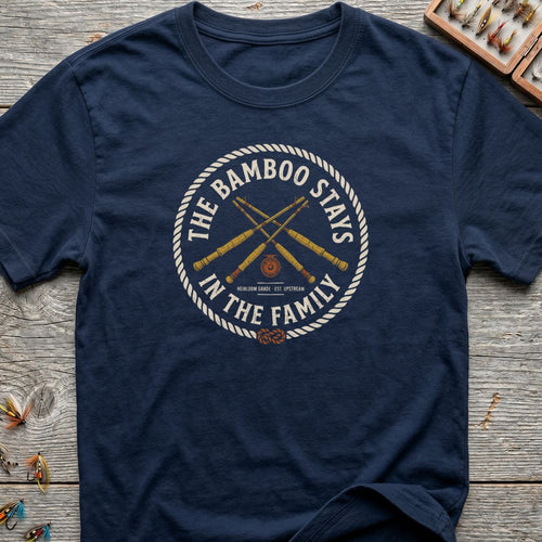 Bamboo Stays In The Family - Navy t-shirt
