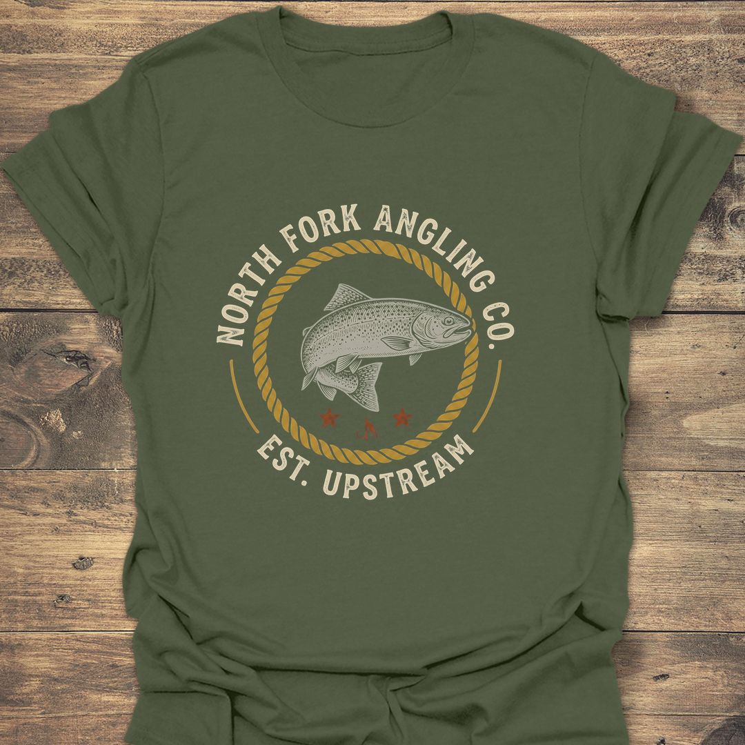 North Fork Angling Co - Military Green t-shirt