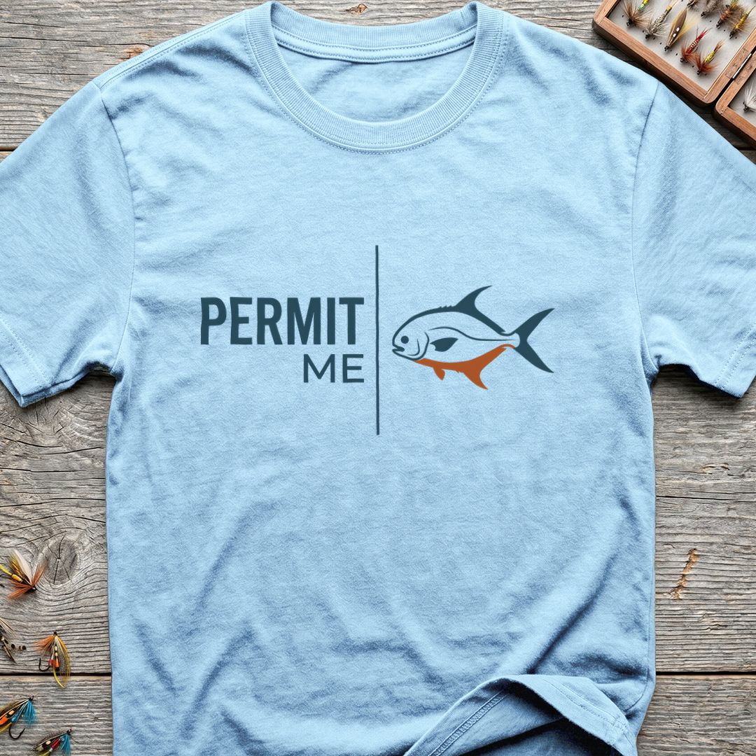 Permit Me - Light Blue t-shirt