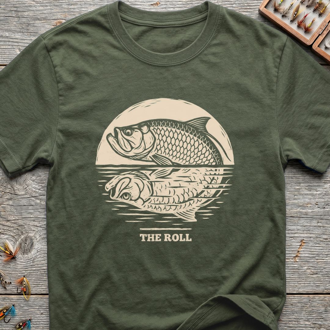 The Roll Tarpon - Military Green t-shirt