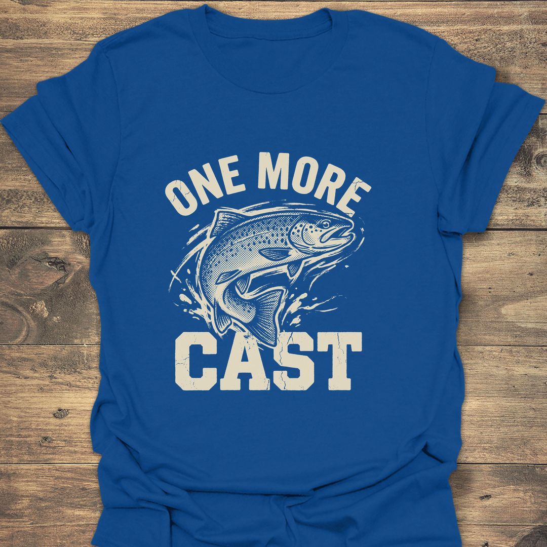 One More Cast Trout - Royal t-shirt