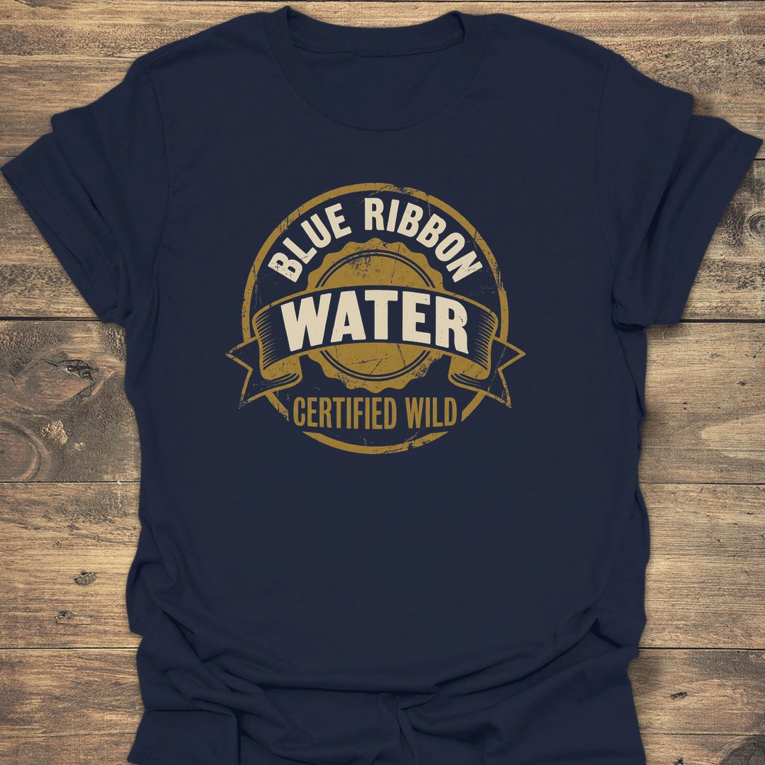Blue Ribbon Water Certified Wild - Navy t-shirt