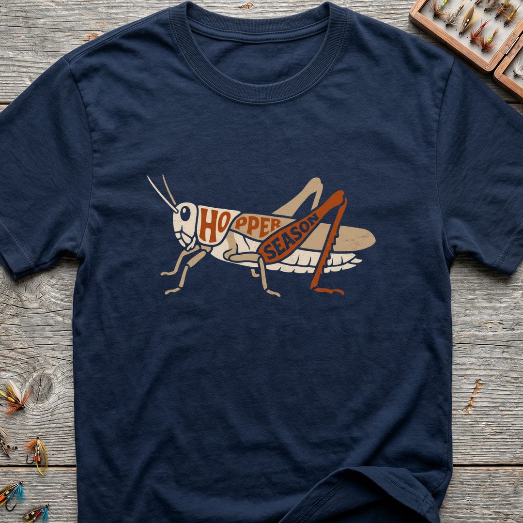 Hopper Season Grasshopper - Navy t-shirt