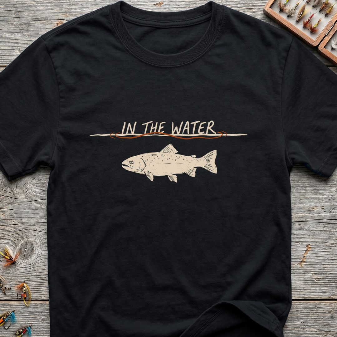In The Water Trout - Black t-shirt