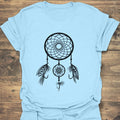 Dream Catcher Fly Patterns - Light Blue t-shirt
