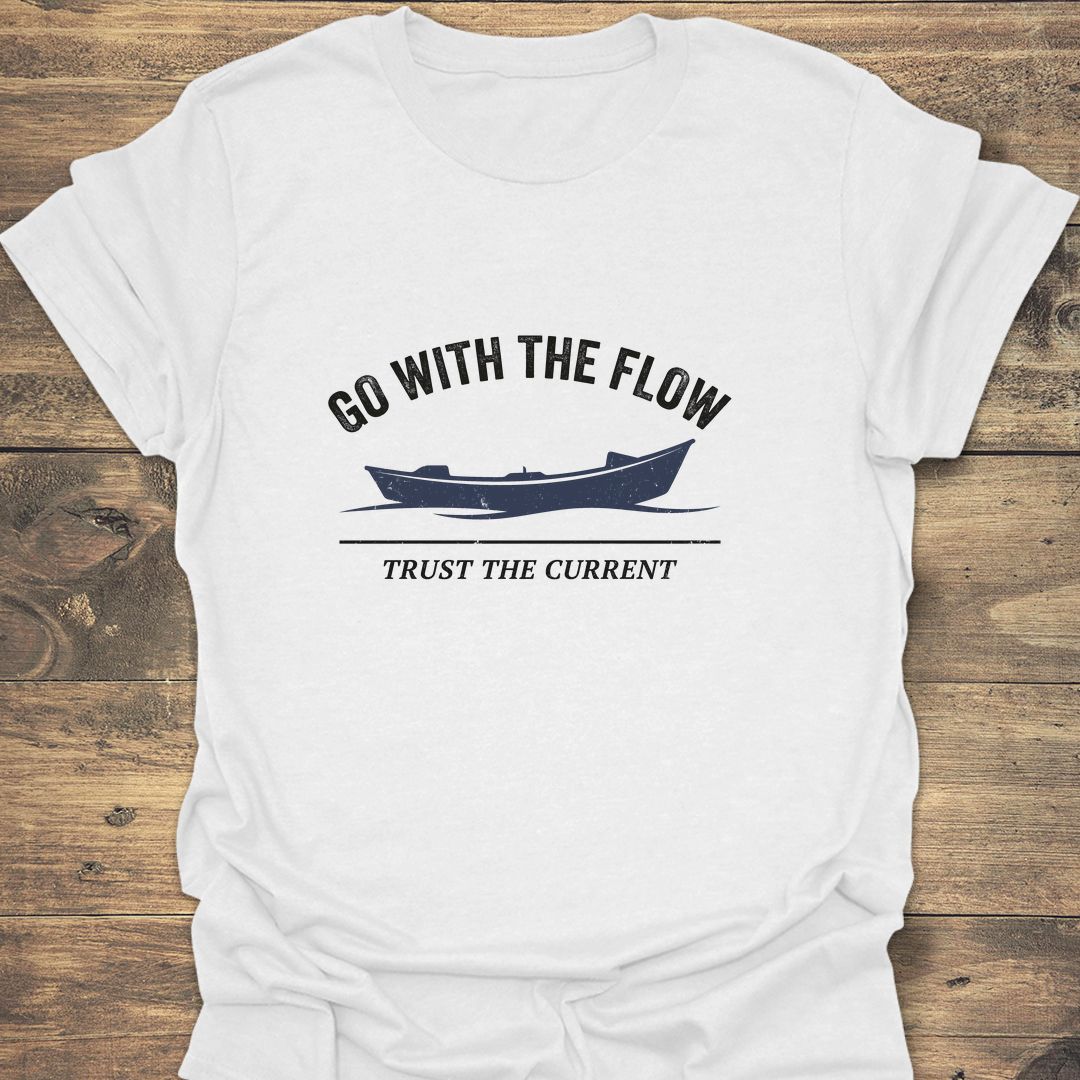 Go With The Flow - White t-shirt