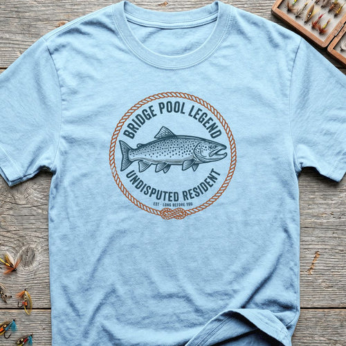 Bridge Pool Legend Trout - Light Blue t-shirt